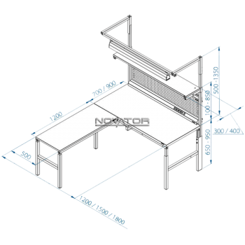 Промышленная мебель, производства НоваТор | Стол рабочий Basic