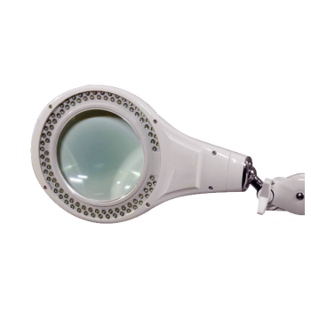 Светодиодная настольная лампа линза, диаметром 127 мм и увеличением 5 
диоптрий
