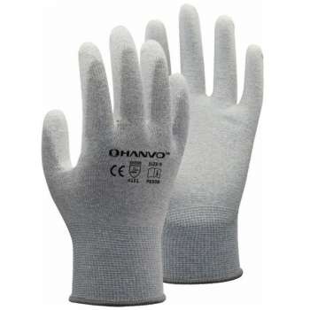 SMK 221511 Антистатические перчатки трикотажные, нейлоновые, с покрытием ладони, размер XL